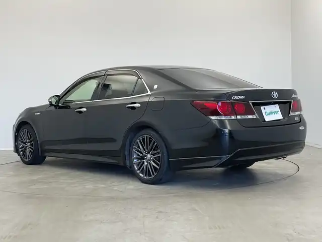 トヨタ クラウン ハイブリッド アスリートS ブラックスタイル 新潟県 2014(平26)年 6.6万km プレシャスブラックパール 純正HDDナビ　/バックカメラ　/フルセグ　/クルーズコントロール/前席パワーシート　/前方ドライブレコーダー/LEDオートライト　/ビルトインETC　/純正フロアマット　/純正１８インチAW　/ステアリングスイッチ　/MTモード付AT　/保証書　/取扱説明書　/スマートキー　/スペアキー
