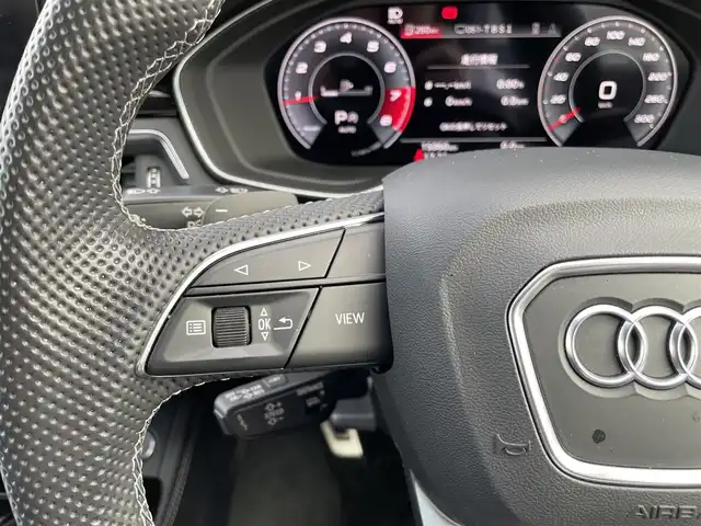 アウディ Ａ５ SB 45TFSIクワトロ Sライン 神奈川県 2021(令3)年 1.5万km グレイシアホワイトメタリック 4WD/純正ナビ/　・BT/FM/AM/USB/　・フルセグTV/　・Apple Car Play/Android Auto/全方位カメラ/衝突被害軽減ブレーキ/レーダークルーズコントロール/パーキングアシスト/ブランドスポットミラー/レーンキープアシスト/クリアランスソナー/純正前後ドライブレコーダー/前席パワーシート/全席シートヒーター/ステアリングヒーター/ワイヤレス充電/パワーバックドア/パドルシフト/ステアリングスイッチ/オートハイビーム/アイドリングストップ/ビルトインETC2.0/スマートキー　2本/純正フロアマット/保証書/取扱説明書