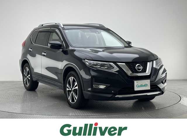 日産 エクストレイル 20X 兵庫県 2017(平29)年 4.2万km ダイヤモンドブラック 純正SDナビ（MM517D-L）/（CD、DVD、SD、BD、BT、フルセグ）/ドライブレコーダー/バックカメラ/コーナーセンサー/エマージェンシーブレーキ/アイドリングストップ/パワーバックドア/ルーフレール/全席シートヒーター/科プシンシート/４WD/ETC/LEDヘッドライト/フォグランプ/純正18インチAW/純正フロアマット/純正バイザー/スペアキー1本