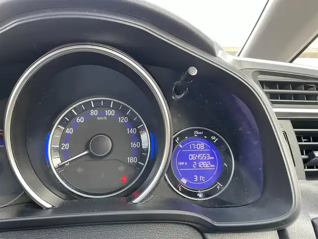 ホンダ フィット 13G FパックコンフォートED 石川県 2016(平28)年 6.4万km 青 4WD/純正メモリーナビ/フルセグTV/バックカメラ/ETC/ドライブレコーダー/スマートキー/プッシュスタート/電動ミラー/オートエアコン