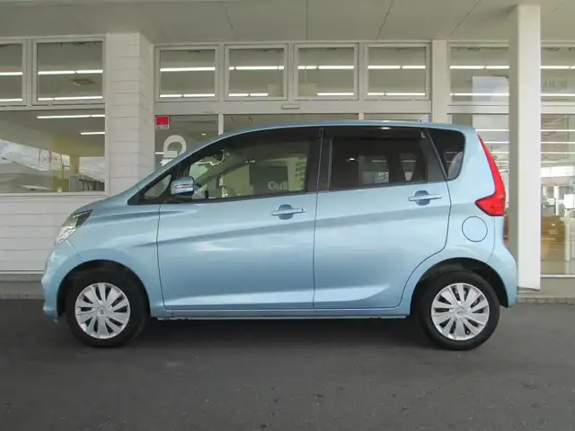 日産 デイズ X 千葉県 2016(平28)年 4.2万km アイスブルー 純正SDカーナビ、フルセグTV/アラウンドビューモニター/オーディオ【CD/BT/USB/AUX】/運転席シートリフター/アイドリングストップ/衝突軽減装置/横滑り防止装置/カーナビ取扱説明書/スペアキー(1本)