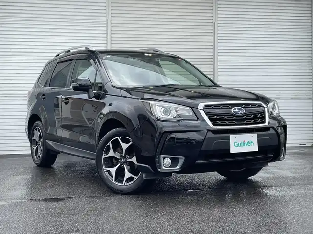 スバル フォレスター S－リミテッド 福島県 2018(平30)年 5.3万km クリスタルブラックシリカ ワンオーナー/S-Limited アドバンスドセイフティパッケージ/アイサイト（ver.3）/純正DIATONEサウンドナビ/CD/DVD/SD/BT/USB/フルセグTV/黒レザーシート/パワーシート/シートヒーター/レーダークルーズコントロール/パワーバックドア/ステアリング連動ヘッドランプ/ブラインドスポットモニター/アイドリングストップ/バックカメラ/パドルシフト/ルーフレール/純正ドライブレコーダー/ビルトインETC 2.0/USB充電ポート/オートライト/LEDヘッドライト/フォグ/リアフォグ/プッシュスタート/ドアバイザー/フロアマット