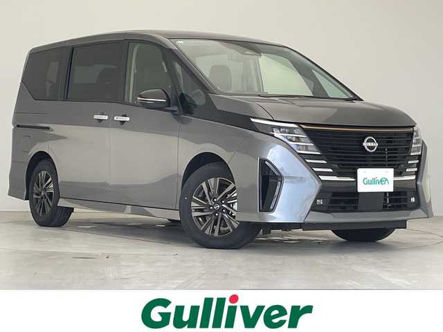 日産 セレナ e－パワー ハイウェイS V 90周年記念車 愛知県 2024(令6)年 0.3万km ダークメタルグレー 純正ディズプレイオーディオナビ/フリップダウンモニター/全方位カメラ/両側パワースライドドア/プロパイロット/エマージェンシーブレーキ/バックカメラ/ハンズフリースライドドア/コーナーセンサー/ETC2.0/LEDヘッドライト/インテリジェントミラー/リアオートエアコン/レーンキープアシスト/オートマチックハイビーム/ワイヤレス充電器/ドライブレコーダー/ステアリングスイッチ/スマートキー/プッシュスタート/フルセグ/Bluetooth/衝突軽減システム/純正アルミホイール/
