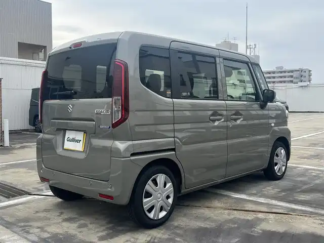 スズキ スペーシア HYBRID X 広島県 2024(令6)年 1.2万km モスグレーメタリック ワンオーナー/全方位モニター付メモリーナビゲーション/・スズキコネクト/・9インチHDディスプレイ/・フルセグTV/・AppleCarPlay/AndroidAuto/・全方位モニター用カメラ/・USBソケット/セーフティーパッケージ/・アダプティブクルーズコントロール/・車線維持支援機能/・電子パーキングブレーキ/・オートブレーキホールド/セーフティーサポート/両側パワースライドドア/フロントシートヒーター/パーソナルテーブル