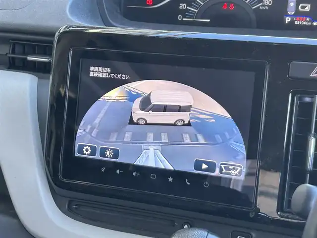 スズキ ソリオ HV MZ 静岡県 2021(令3)年 5.4万km ピュアホワイトP 純正9インチナビ/フルセグ/全周囲カメラ/両側パワースライドドア/ヘッドアップディスプレイ/スズキ セーフティ サポート/シートヒーター/コーナーセンサー/プッシュスタート/スマートキー/LEDヘッドライト/フォグライト