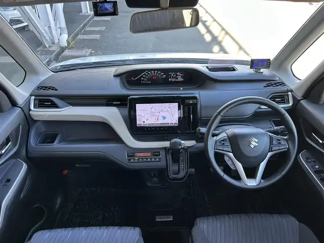 スズキ ソリオ HV MZ 静岡県 2021(令3)年 5.4万km ピュアホワイトP 純正9インチナビ/フルセグ/全周囲カメラ/両側パワースライドドア/ヘッドアップディスプレイ/スズキ セーフティ サポート/シートヒーター/コーナーセンサー/プッシュスタート/スマートキー/LEDヘッドライト/フォグライト