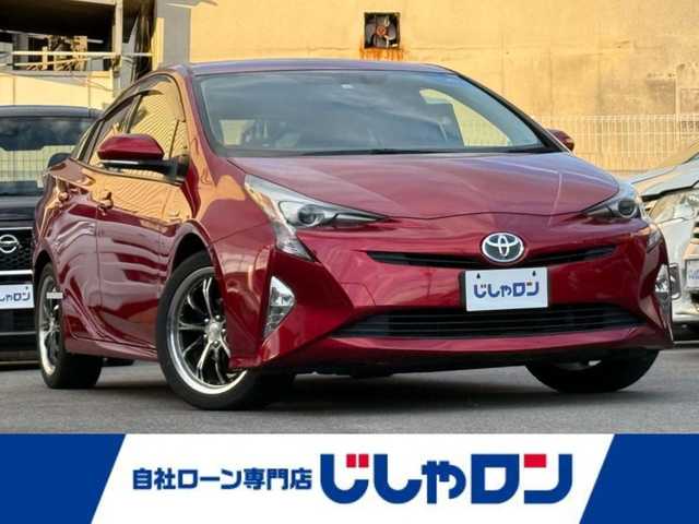 トヨタ プリウス S ツーリングセレクション 大阪府 2016(平28)年 11.9万km エモーショナルレッド (株)IDOMが運営する【じしゃロン東大阪店】の自社ローン専用車両になりますこちらは現金またはオートローンご利用時の価格です。自社ローンご希望の方は別途その旨お申付け下さい/社外ナビ【AVN-Z05iW】/フルセグTV、Bluetooth、SDREC、CD、DVD/バックカメラ/ETC/LEDヘッドライト/オートライト/前席シートヒーター/横滑り防止装置/合皮シート/スマートキー＆プッシュスタート/取説＆保証書