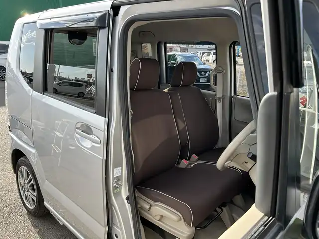 ホンダ Ｎ ＢＯＸ G Lパッケージ 宮城県 2014(平26)年 5.8万km カトラリーシルバーM ワンオーナー/純正SDナビ/【CD・DVD・BT・USB・ワンセグTV】/バックカメラ/左側パワースライドドア/横滑り防止装置/電動格納ミラー/ヘッドライトレベライザー/純正14インチAW/スマートキーX２/ETC