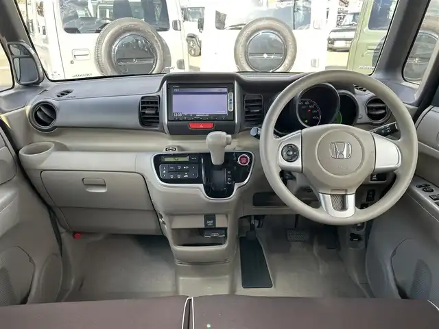 ホンダ Ｎ ＢＯＸ G Lパッケージ 宮城県 2014(平26)年 5.8万km カトラリーシルバーM ワンオーナー/純正SDナビ/【CD・DVD・BT・USB・ワンセグTV】/バックカメラ/左側パワースライドドア/横滑り防止装置/電動格納ミラー/ヘッドライトレベライザー/純正14インチAW/スマートキーX２/ETC