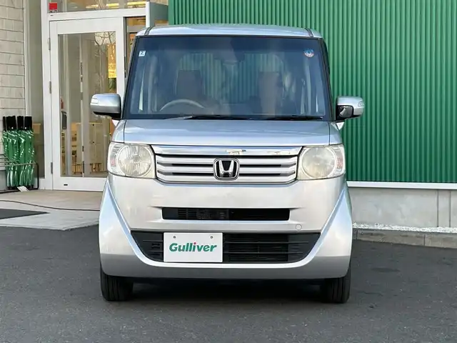 ホンダ Ｎ ＢＯＸ G Lパッケージ 宮城県 2014(平26)年 5.8万km カトラリーシルバーM ワンオーナー/純正SDナビ/【CD・DVD・BT・USB・ワンセグTV】/バックカメラ/左側パワースライドドア/横滑り防止装置/電動格納ミラー/ヘッドライトレベライザー/純正14インチAW/スマートキーX２/ETC