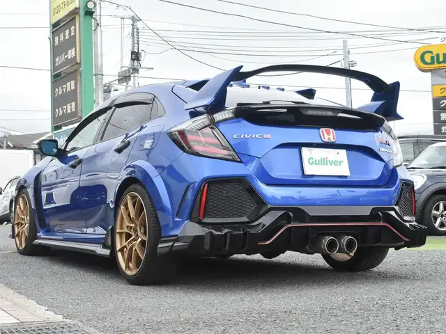 ホンダ シビック タイプR 神奈川県 2019(令1)年 2.4万km ブリリアントスポーティブルーメタリック2トーン 無限　フルエアロ/無限　ステアリング/無限　フルチタンマフラー/無限　シフトノブ/無限　クイックシフター/無限　サイドミラー/無限　ラゲージマット/RAYS VOLKレーシングG-02/純正ナビVXM-195VFi/フルセグテレビ/DVD/CD/Bluetooth/バックカメラ/ETC/スマートキースペアあり/クルーズコントロール/LEDヘッドライト/アンビエントライト/ミラー型レーダー探知機/OPフォグランプ/純正ホイールあり/純正ステアリングあり/保証書/取扱説明書/記録簿R2.4.5.6あり