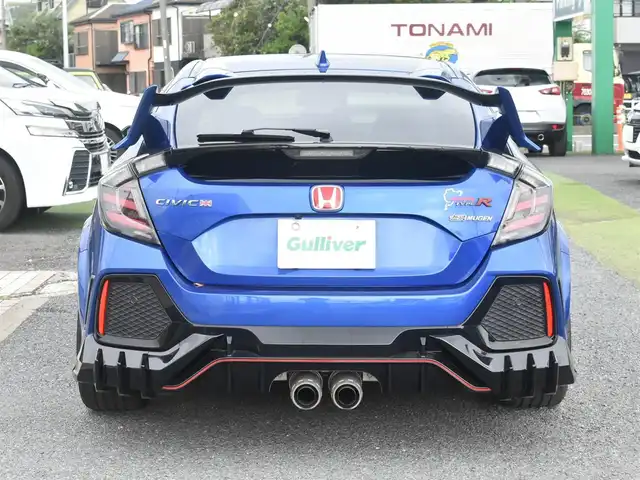 ホンダ シビック タイプR 神奈川県 2019(令1)年 2.4万km ブリリアントスポーティブルーメタリック2トーン 無限　フルエアロ/無限　ステアリング/無限　フルチタンマフラー/無限　シフトノブ/無限　クイックシフター/無限　サイドミラー/無限　ラゲージマット/RAYS VOLKレーシングG-02/純正ナビVXM-195VFi/フルセグテレビ/DVD/CD/Bluetooth/バックカメラ/ETC/スマートキースペアあり/クルーズコントロール/LEDヘッドライト/アンビエントライト/ミラー型レーダー探知機/OPフォグランプ/純正ホイールあり/純正ステアリングあり/保証書/取扱説明書/記録簿R2.4.5.6あり