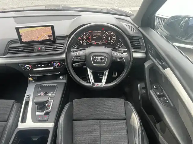 アウディ Ｑ５ 40TDIクワトロ スポーツ 愛知県 2021(令3)年 6.8万km 青 Ｓラインパッケージ/純正ナビ/フルセグテレビ/バックカメラ/アラウンドビューモニター/アイドリングストップ/ウィンカーミラー/追従クルーズコントロール/プッシュスタート/パワーバックドア/ETC/LED/全席シートヒーター/パーキングアシスト