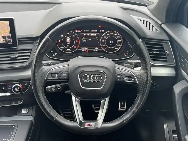 アウディ Ｑ５ 40TDIクワトロ スポーツ 愛知県 2021(令3)年 6.8万km 青 Ｓラインパッケージ/純正ナビ/フルセグテレビ/バックカメラ/アラウンドビューモニター/アイドリングストップ/ウィンカーミラー/追従クルーズコントロール/プッシュスタート/パワーバックドア/ETC/LED/全席シートヒーター/パーキングアシスト