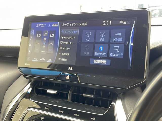 トヨタ ハリアー ハイブリッド Z 沖縄県 2020(令2)年 6.3万km プレシャスブラックパール 純正１２．３インチナビ（AM/FM/Bluetooth）/フルセグＴＶ/プレミアムサウンドＪＢＬ/クルーズコントロール/パワーバックドア/トヨタセーフティセンス/デジタルインナーミラー/ハーフレザーシート