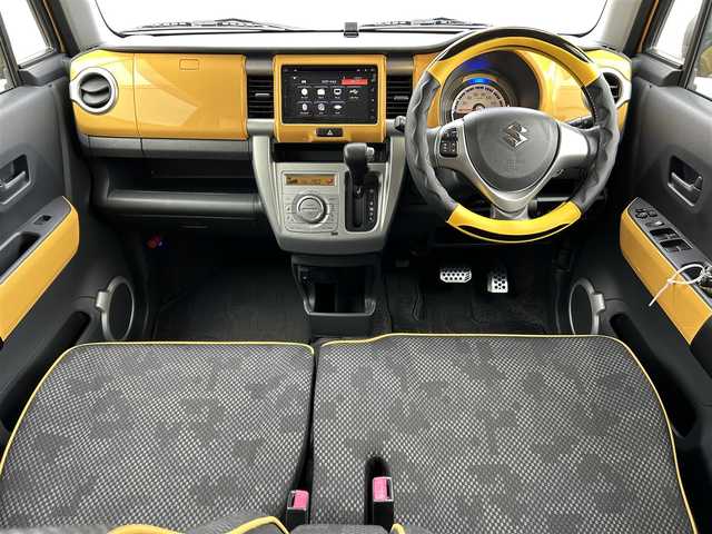 スズキ ハスラー X ターボ 新潟県 2017(平29)年 10.2万km アクティブイエロー/ブラック2トーンルーフ 純正ナビ【フルセグTV/FM・AM/BT】/アラウンドビューモニター/アイドリングストップ/衝突軽減/前後ドライブレコーダー/ETC/USB/DN席シートヒーター/純正アルミホイール/ステアリングスイッチ/オートライト/フォグランプ/スマートキー/スペアキー/プッシュスタート/横滑り防止