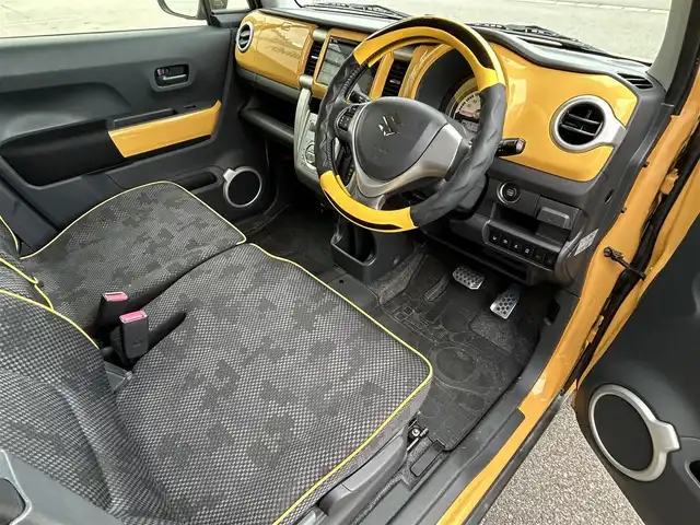 スズキ ハスラー X ターボ 新潟県 2017(平29)年 10.2万km アクティブイエロー/ブラック2トーンルーフ 純正ナビ【フルセグTV/FM・AM/BT】/アラウンドビューモニター/アイドリングストップ/衝突軽減/前後ドライブレコーダー/ETC/USB/DN席シートヒーター/純正アルミホイール/ステアリングスイッチ/オートライト/フォグランプ/スマートキー/スペアキー/プッシュスタート/横滑り防止