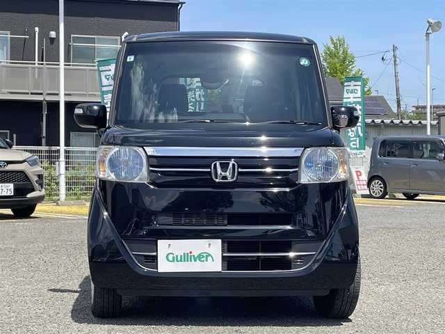 ホンダ Ｎ ＢＯＸ G Lパッケージ 宮城県 2015(平27)年 4.7万km スマートブラック ワンオーナー/メーカーナビ/TV(ワンセグ)/FM・AM/SD/AUX/CD・DVD/Bluetooth/USB/前後社外ドラレコ/サイドビューサポートミラー/後部補助ミラー/両側パワースライドドア/ETC/ドアバイザー/フロアカーペット/プッシュスタートボタン/横滑り防止スイッチ/社外スタッドレスタイヤ(155/65R14)