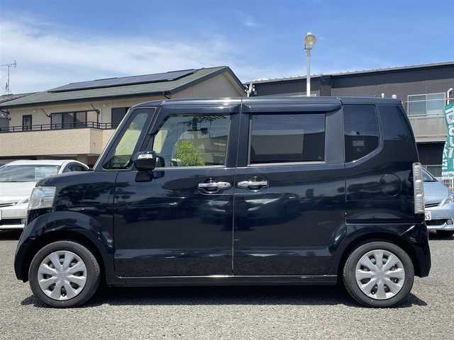 ホンダ Ｎ ＢＯＸ G Lパッケージ 宮城県 2015(平27)年 4.7万km スマートブラック ワンオーナー/メーカーナビ/TV(ワンセグ)/FM・AM/SD/AUX/CD・DVD/Bluetooth/USB/前後社外ドラレコ/サイドビューサポートミラー/後部補助ミラー/両側パワースライドドア/ETC/ドアバイザー/フロアカーペット/プッシュスタートボタン/横滑り防止スイッチ/社外スタッドレスタイヤ(155/65R14)