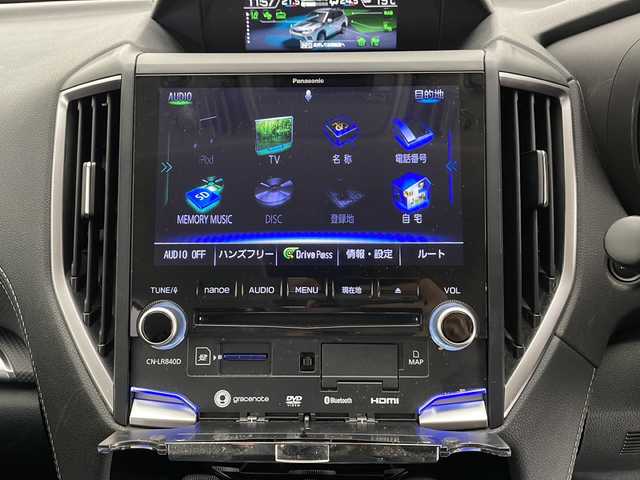 スバル フォレスター ツーリング 長野県 2018(平30)年 3.7万km クリスタルホワイトP 4WD/純正メモリナビ/Bluetooth／CD／DVD/AM／FM/フルセグTV/バックカメラ／左サイド/ETC/アルパイン後席モニター/デジタルインナーミラー/ドライブレコーダー/横滑り防止装置/衝突被害軽減システム/レーンキープアシスト/前席シートヒーター/前席パワーシート/ステアリングスイッチ/ステアリングヒーター/パドルシフト/純正17インチAW装着/純正フロアマット/ドアバイザー/前後コーナーセンサー/LEDヘッドライト/スマートキー
