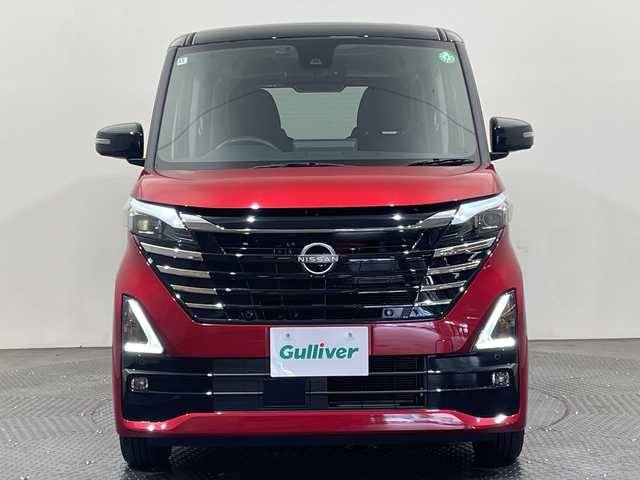 日産 ルークス HWS X プロパイロットED 愛媛県 2024(令6)年 0.3万km スパークリングレッド/ブラック ・純正9インチメモリーナビ/・フルセグテレビ/Bluetooth/・アラウンドビューモニター/・両側パワースライド/・LEDヘッドライト/・衝突被害軽減ブレーキ/・レーンキープシスト/・プロパイロット/・ドライブレコーダー/・スマートキー