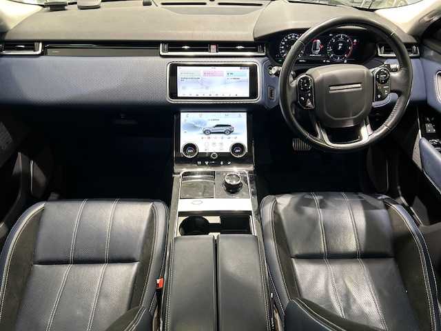 ランドローバー レンジローバーヴェラール Rダイナミック SE 180PS 宮城県 2018(平30)年 5.7万km 青 4WD/サンルーフ/メリディアンオーディオ/衝突軽減システム/追従機能付きクルーズコントロール/レーンキープアシスト/前後コーナーセンサー/ブラインドスポットモニター/純正ナビ/・全方位カメラ/・Bluetooth/HDMI/USB/・フルセグTV/ヘッドアップディスプレイ/ダウンヒルアシストコントロール/電動リアゲート/ドライブレコーダー/レーダー探知機/プッシュスタート/ステアリングヒーター/ハーフレザーシート/エアーシート（運転席/助手席）/シートヒーター（運転席/助手席）/シートメモリー（運転席）/LEDヘッドライト/オートマチックハイビーム/オートライト/純正アルミホイール/純正フロアマット