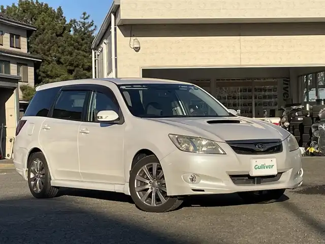 スバル エクシーガ 2．0GT 宮城県 2009(平21)年 13.5万km サテンホワイトパール /純正HDDナビ//CD/DVD/フルセグテレビ//社外フリップダウンモニターバックカメラ//ETC//リモコンキー//社外アルミスタッドレスタイヤ積込