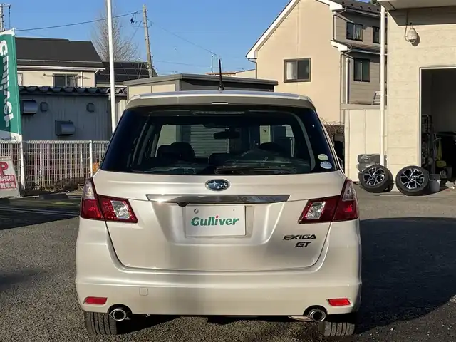 スバル エクシーガ 2．0GT 宮城県 2009(平21)年 13.5万km サテンホワイトパール /純正HDDナビ//CD/DVD/フルセグテレビ//社外フリップダウンモニターバックカメラ//ETC//リモコンキー//社外アルミスタッドレスタイヤ積込