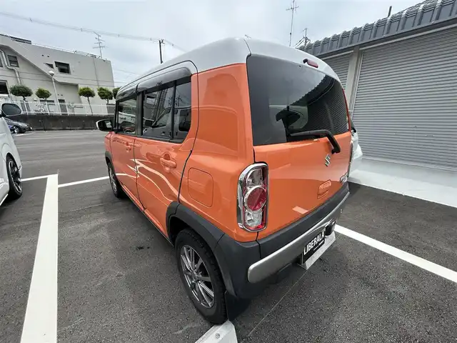 スズキ ハスラー X 大阪府 2014(平26)年 9.7万km オレンジ シートヒーター/ナビ/TV/バックカメラ/ETC/社外14インチAW/AUX/USB/Bluetooth
