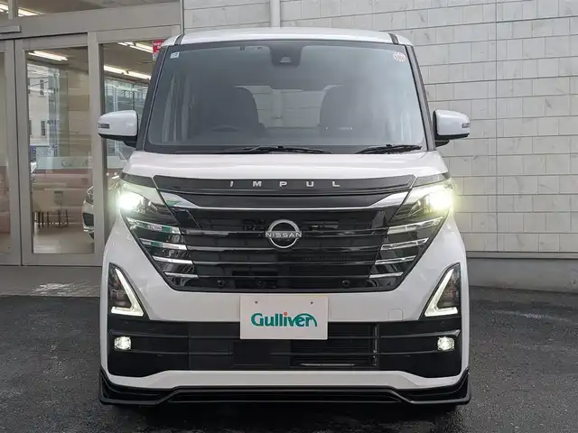 日産 ルークス HWS Gターボ プロパイロットED 埼玉県 2025(令7)年 0.4万km ホワイトパール ワンオーナー/IMPULエアロ(フロント、サイド、リア)/純正ナビ/フルセグテレビ/バックカメラ/アラウンドビュー/クルーズコントロール追従機能付き（プロパイロット）/IMPULドアバイザー/IMPULフロアマット/プッシュスタート/両側パワースライドドア/ETC/LEDヘッドライト/スマートキー×2
