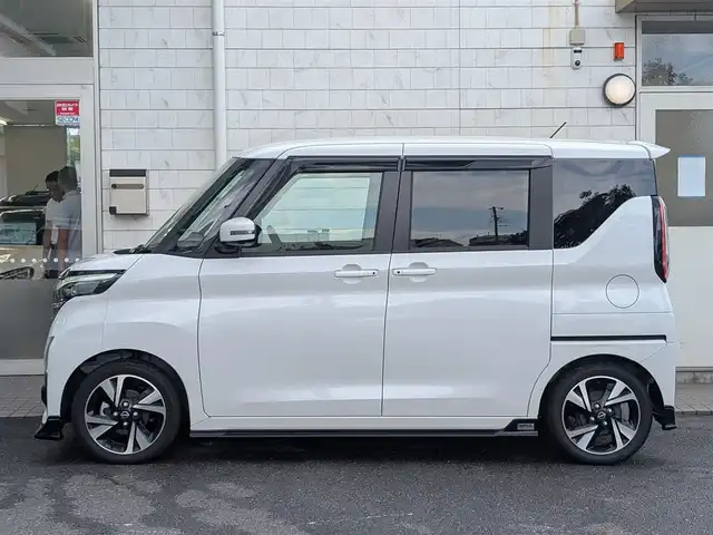日産 ルークス HWS Gターボ プロパイロットED 埼玉県 2025(令7)年 0.4万km ホワイトパール ワンオーナー/IMPULエアロ(フロント、サイド、リア)/純正ナビ/フルセグテレビ/バックカメラ/アラウンドビュー/クルーズコントロール追従機能付き（プロパイロット）/IMPULドアバイザー/IMPULフロアマット/プッシュスタート/両側パワースライドドア/ETC/LEDヘッドライト/スマートキー×2