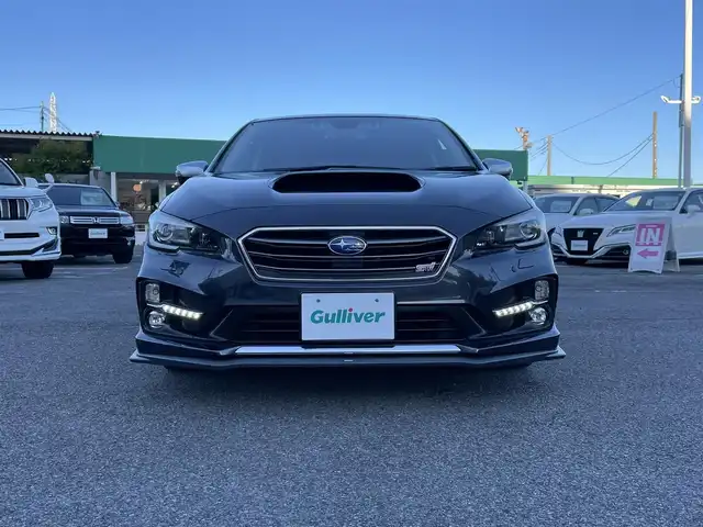 スバル レヴォーグ 1．6STIスポーツアイサイト 千葉県 2016(平28)年 5.2万km ダークグレーメタリック STiエアロ(F/S/R)/専用レザーシート/アイサイトVer3/・衝突軽減ブレーキ/・レーンキープアシスト/・後退速度リミッター/・先行車発進お知らせ機能/・アダプティブクルーズコントロール/アドバンスドセイフティーパッケージ/・スバルリヤビークルディテクション/・サイドビューモニター/・ハイビームアシスト/・アイサイトアシストモニター/純正SDナビ【CN-LR720D】/・CD/DVD/MSV/Bluetooth/フルセグTV/バックカメラ/前席パワーシート/前席シートヒーター/スマートキー/コーナーセンサー/パドルシフト/純正18インチアルミホイール/純正LEDヘッドライト/フォグランプ/ETC/本革巻きステアリング/サイド＆カーテンエアバッグ/新車時保証書＆取扱説明書