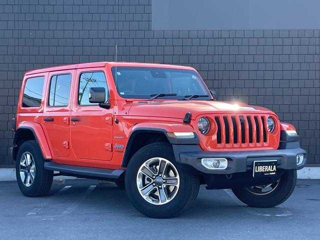 クライスラー・ジープ ジープ ラングラー アンリミテッド サハラ 埼玉県 2020(令2)年 4.3万km オレンジ 黒革シート　/純正ナビ　/フロント／サイド／バックカメラ　/フルセグＴＶ　/ＡｐｐｌｅＣａｒＰｌａｙ　/シートヒーター　/ステアリングヒーター　/ＬＥＤヘッドライト　/ＡＣＣ　/ＥＴＣ　/ドライブレコーダー