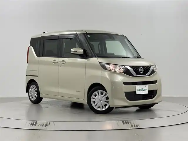 日産 ルークス X 埼玉県 2021(令3)年 1.4万km フローズンバニラパール 純正ナビ（フルセグ／Ｂｌｕｅｔｏｏｔｈ／ＡＭ／ＦＭ）　/全方位カメラ　/片側パワースライドドア　/コーナーセンサー　/ドライブレコーダー　/プッシュスタート　/スマートキー　/スペアキー