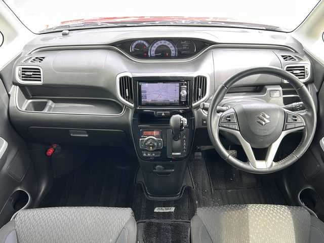 スズキ ソリオ バンディット HV MV Dカメラ ブレーキS 山形県 2016(平28)年 11.7万km ファーベントレッド/スーパーブラックパール ４WD/社外メモリーナビ/（CD・DVD・フルセグ・Bluetooth）/片側パワースライドドア/クルーズコントロール/前席シートヒーター/アイドリングストップ/衝突軽減システム/横滑り防止/レーンキープアシスト/ステアリングスイッチ/LEDヘッドライト/ETC/純正１５インチAWサマータイヤ積載/１６５/６５R１５ ６mm/純正フロアマット/スマートキー/プッシュスタート/スペアキー1本/ウィンカーミラー