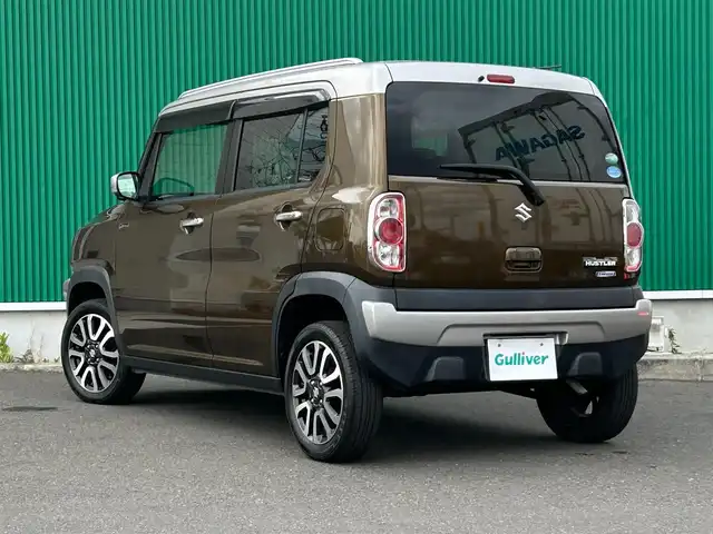 スズキ ハスラー Jスタイル Ⅲ 宮城県 2018(平30)年 7万km ブレイブカーキパール/スチールシルバー 全方位モニター用カメラパッケージ/・全方位モニター用カメラ/・USBソケット/＝＝＝/デュアルカメラブレーキサポート/誤発進抑制機能/車線逸脱警報機能/ふらつき警報機能/先行車発進お知らせ機能/純正ナビ/（CD/DVD/BT/フルセグTV）/ハーフレザーシート/シートヒーター/アイドリングストップ/HIDヘッドライト/フォグランプ/オートライト/スマートキー/プッシュスタート/ルーフレール/純正アルミホイール/純正フロアマット/ドアバイザー/取説、保証書