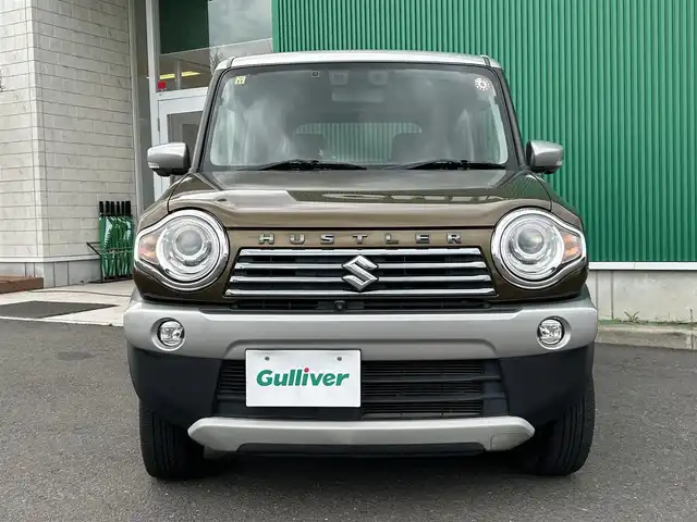 スズキ ハスラー Jスタイル Ⅲ 宮城県 2018(平30)年 7万km ブレイブカーキパール/スチールシルバー 全方位モニター用カメラパッケージ/・全方位モニター用カメラ/・USBソケット/＝＝＝/デュアルカメラブレーキサポート/誤発進抑制機能/車線逸脱警報機能/ふらつき警報機能/先行車発進お知らせ機能/純正ナビ/（CD/DVD/BT/フルセグTV）/ハーフレザーシート/シートヒーター/アイドリングストップ/HIDヘッドライト/フォグランプ/オートライト/スマートキー/プッシュスタート/ルーフレール/純正アルミホイール/純正フロアマット/ドアバイザー/取説、保証書