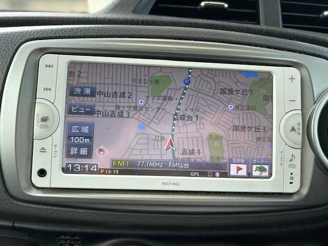 トヨタ ヴィッツ F スマイルエディション 宮城県 2012(平24)年 8.6万km ライトパープルマイカ 純正メモリナビ/AM/FM/BT/ワンセグTV/バックカメラ/社外アルミ冬タイヤ14インチ