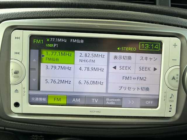 トヨタ ヴィッツ F スマイルエディション 宮城県 2012(平24)年 8.6万km ライトパープルマイカ 純正メモリナビ/AM/FM/BT/ワンセグTV/バックカメラ/社外アルミ冬タイヤ14インチ