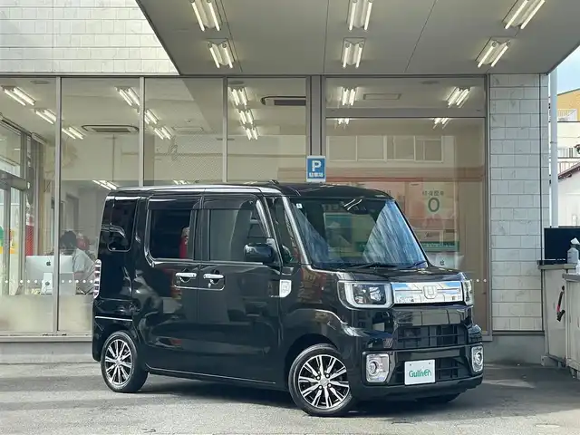 ダイハツ ウェイク G ターボ SA Ⅲ 愛知県 2018(平30)年 8.6万km ブラックマイカメタリック /当店買取/禁煙//純正8インチナビNSZP-X68D//フルセグTV/CD/DVD/SD/USB/ Bluetooth//バックカメラ//スマートアシスト3//LEDヘッド/LEDフォグ/AHB//TRC/Aストップ/TVキャンセラー//Pソナー/ETC/革巻きステアリング//純正フロアマット/ドアバイザー/リヤサンシェード//運転席シートヒーター//ドラレコ（SDカード欠）//保証書/取説/ナビ取説