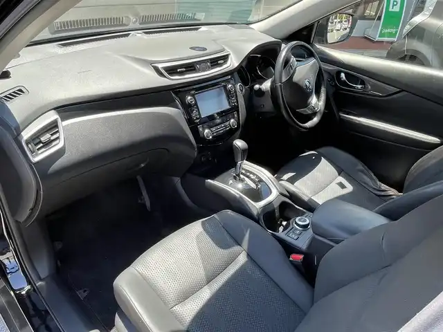 日産 エクストレイル ハイブリッド 20X エマージェンシーブレーキ 長野県 2016(平28)年 3.8万km 黒 純正ナビ（FM/AM、CD、DVD、BT、USB）/バックカメラ、全方位カメラ/フルセグテレビ/ビルトインETC/クルーズコントロール追従有/前席シートヒーター/ダウンヒルアシスト/横滑り防止装置/前後コーナーセンサー/電動リアゲート/ルーフレール/ダブルエアバック/キセノンオートヘッドライト/オートマチックハイビーム/純正フロアマット/純正１７AW/４WD/スマートキー