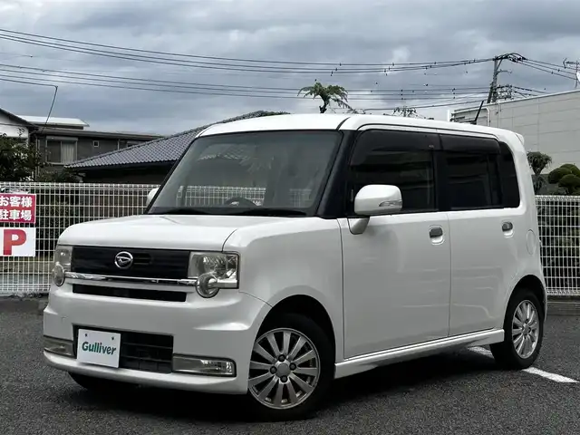 ダイハツ ムーヴ コンテ カスタム Xリミテッド 静岡県 2010(平22)年 12.2万km パールホワイトⅢ ユーザー買取車両/社外SDナビ（MDV-313）/[AM/FM/TV/DVD/AUX]/スマートキー/スペアキー×１/ETC/純正14インチAW/保証書/取扱説明書