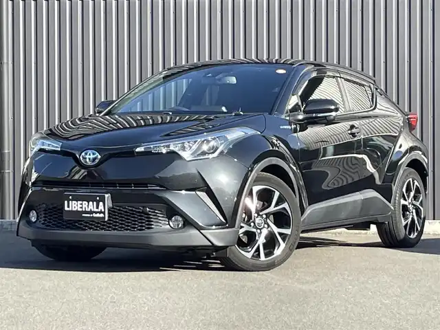 トヨタ Ｃ－ＨＲ G 福島県 2017(平29)年 6.9万km ブラックマイカ ワンオーナー/純正ナビ(CD/DVD/BT/)/フルセグTV/ETC2.0/アダプティブクルーズコントロール/ステアリングスイッチ/オートホールド/ハーフレザーシート/シートヒーター/純正18AW/取扱説明書/保証書/スペアキー