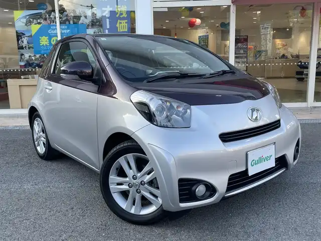 トヨタ ｉＱ 130G レザーパッケージ 長崎県 2013(平25)年 3.4万km シルバーⅡ 登録時33188km/純正ナビ/Bluetoothaudio/TV/CD/ETC/電格ミラー/ステアリングスイッチ/プッシュスタート/スマートキー/シガーソケット/MTモード付きAT/カラーコード 2LT