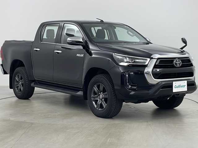 トヨタ ハイラックス Z 道央・札幌 2023(令5)年 2.3万km アティチュードブラックマイカ ・4WD/・ワンオーナー/・純正ナビ&TV&DVD&CD&SD&BT&USB/・バックカメラ/・トヨタセーフティセンス/・レーダークルーズコントロール/・プリクラッシュセーフティ/・レンディパーチャーアラート/・ロードサインアシスト/・先行車発信告知機能/・クリアランスソナー/・アクティブトラクションコントロール/・ダウンヒルアシストコントロール/・アイドリングストップ/・サイドステップ/・革巻きステアリング/・ステアリングスイッチ/・専用トノカバー/・ラゲッジマット/・LEDヘッドライト/・LEDフォグ/・オートライト/・ヘッドライトクリーナー/・スマートキー/・保証書/・取説/・ナビ取説