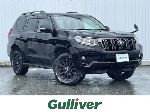 トヨタ ランドクルーザー プラド TX Lパッケージ ブラックED 福岡県 2021(令3)年 8万km ブラック 黒革シート　純正９インチナビ（ＮＳＺＴ－Ｙ６８Ｔ）　フルセグTV/CD/DVD/BT/HDMI/SD　バックカメラ　衝突軽減　クリアランスソナー　レーダークルーズコントロール　オートハイビーム　前席パワーシート　前席シートヒーター／ベンチレーション　