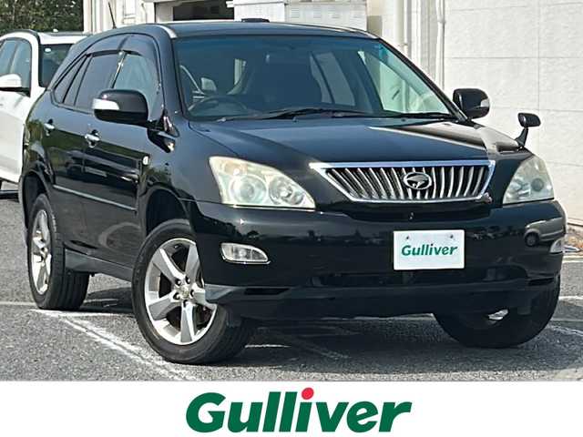 トヨタ ハリアー 240G プレミアム Lパッケージ 千葉県 2012(平24)年 12.5万km ブラック １オーナー　サンルーフ　黒革　パワーシート　シートヒーター　ＥＴＣ　ウッド調コンビハンドル　ウッド調コンビシフト　１８インチＡＷ　リアスポイラー　ＨＩＤ　オートライト　キーレス