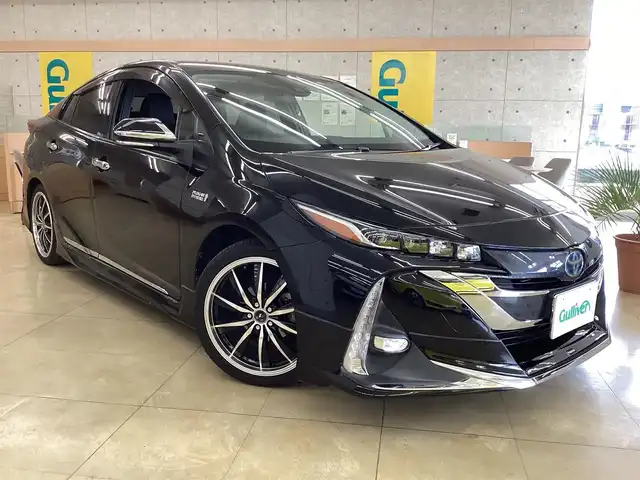 トヨタ プリウス ＰＨＶ S ナビパッケージ 栃木県 2017(平29)年 6.6万km アティチュードブラックマイカ  メーカーナビ/ フルセグテレビ/ バックカメラ/ B/Tオーディオ/ モデリスタエアロ （FSR)/ PCS/ LDA/ クルーズコントロール/ ドアバイザー/ プッシュスタート/ ETC2.0/ LEDヘッドライト/ LEDフォグライト/ ステアリングヒーター/ 純正フロアマット/ 充電ケーブル