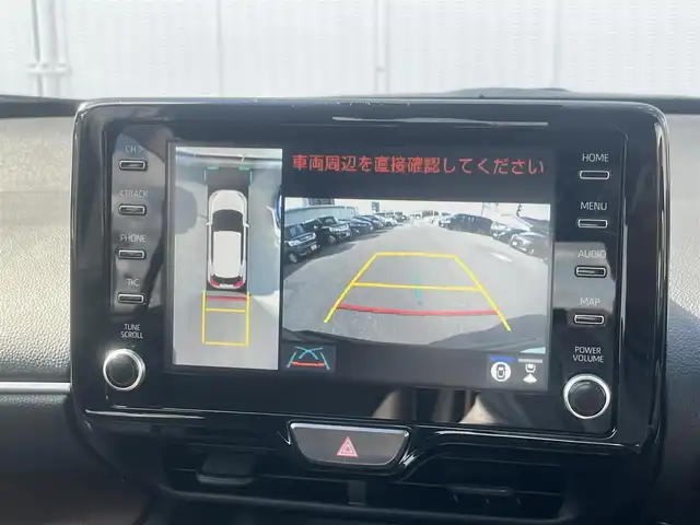 トヨタ ヤリスクロス ハイブリッド Z 島根県 2021(令3)年 2.6万km ブラックマイカ 純正ディスプレイオーディオ　/フルセグＴＶ /Bluetoothオーディオ/全方位/フロント/サイド/バックカメラ/ビルトインETC /前方ドライブレコーダー/レーダークルーズコントロール/オートハイビーム　/パワーバックドア　/ハーフレザーシート/前席シートヒーター　/運転席パワーシート/電子パーキングブレーキ/衝突軽減ブレーキ/レーンアシスト/前後コーナーセンサー/純正LEDヘッドライト/純正フロアマット/保証書・取説・スペアキー1本