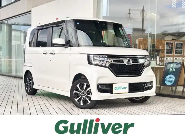 ホンダ Ｎ ＢＯＸ カスタム G L ホンダセンシング 京都府 2019(平31)年 4.5万km プラチナホワイトパール ワンオーナー車/4WD/ギャザーズ8インチメモリーナビ、地デジ、Bluetooth/バックカメラ/USB端子/前席シートヒーター/ビルトインETC/ギャザースドライブレコーダー/LEDヘッドランプ/片側パワースライドドア /ステアリングスイッチ/ホンダセンシング/・衝突軽減ブレーキ/・誤発進抑制機能/・後方誤発進抑制機能/・先行車発進お知らせ機能/・アダクディブクルーズコントロール/・車線維持支援システム/・オートハイビーム/・路外逸脱抑制機能